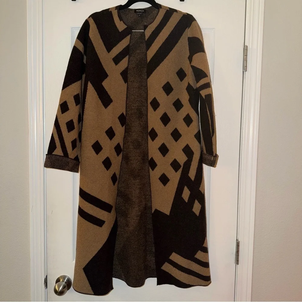 Worth New York Wool Duster Cardigan - Picture 2 of 5